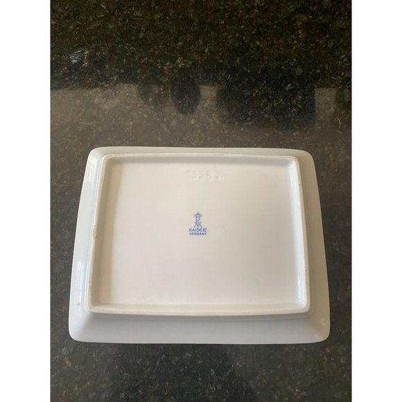 Commemorative Jebsen & Co. 7 1/2" Rectangular Small Bowl, 1895-1995 - Picture 8 of 8